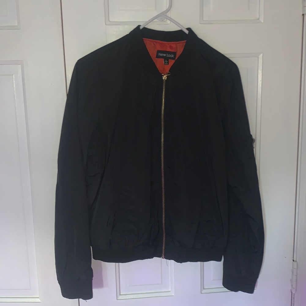 Black bomber jacket